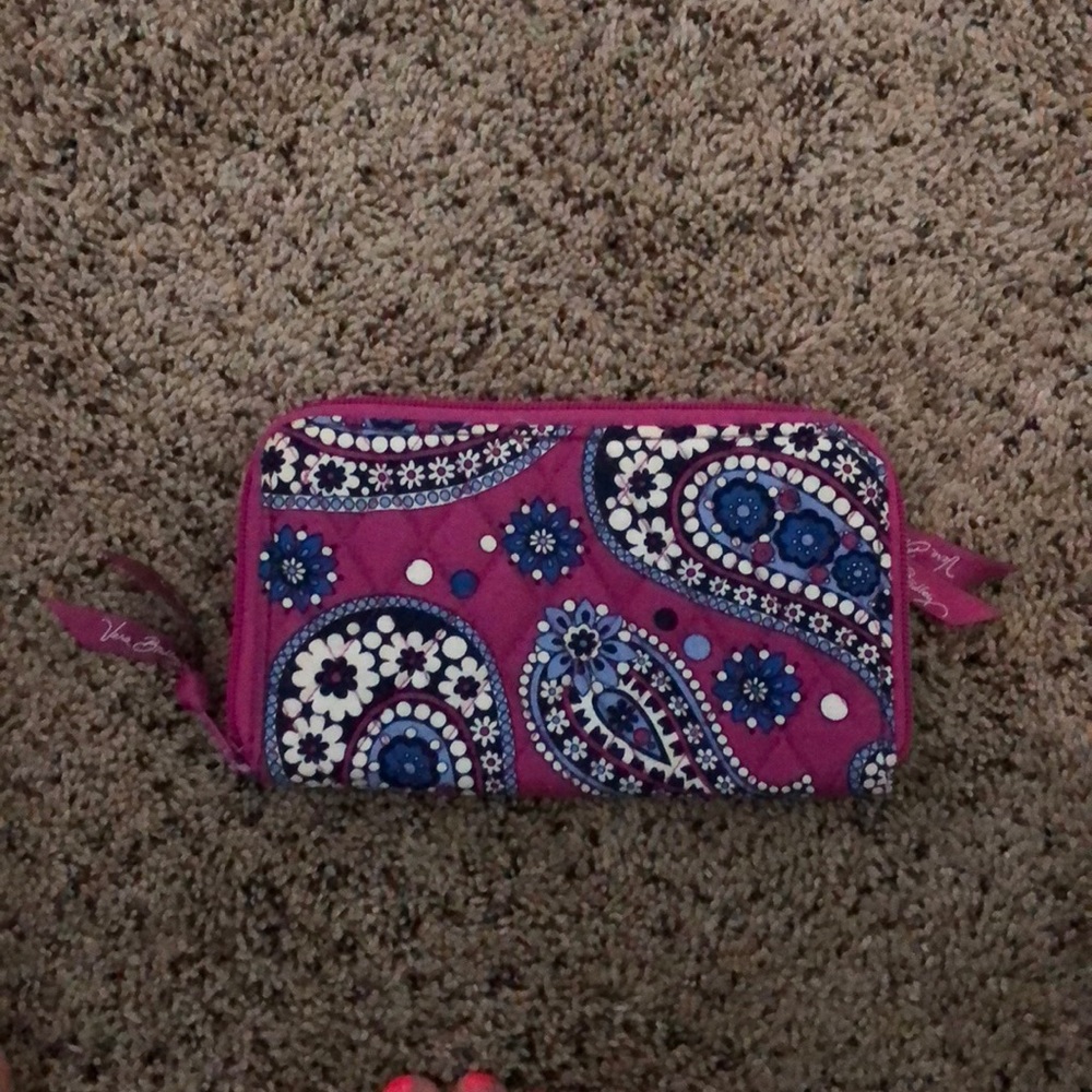 Vera Bradley Zip Around Wallet in Boysenberry